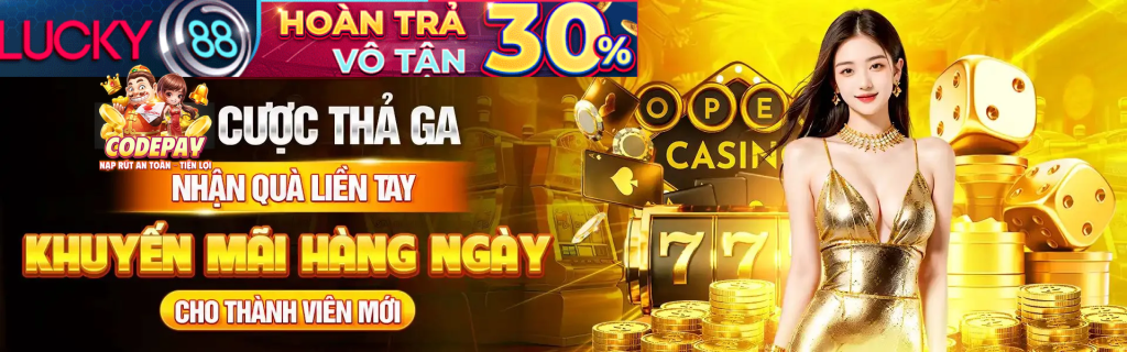 Banner quảng cáo Lucky88